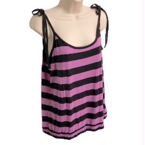 VANS Off the Wall Tank Top Striped Womens Size XL